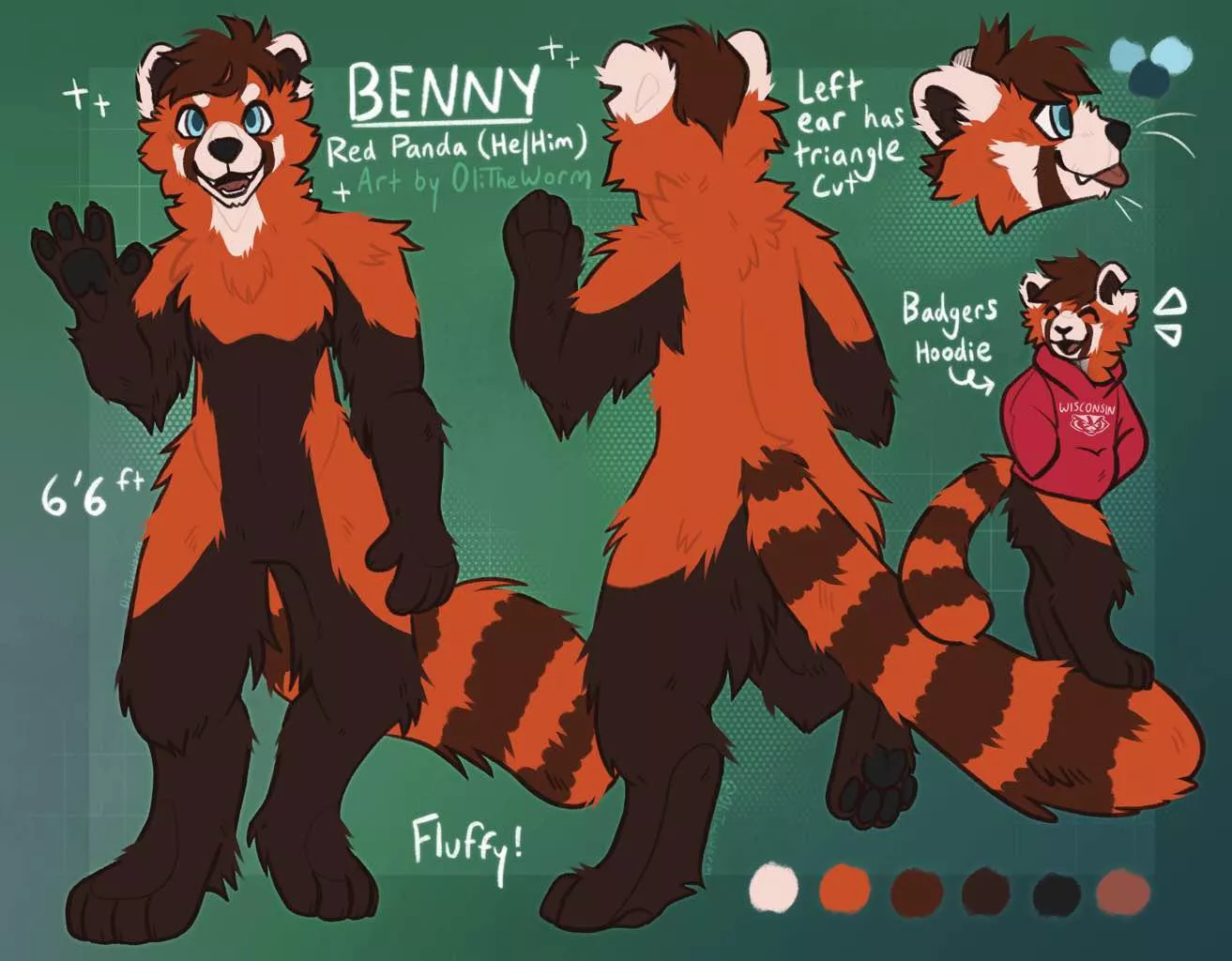 Benny!💫 - Ref sheet for BennyRedWah on Twitter (Art by me!)