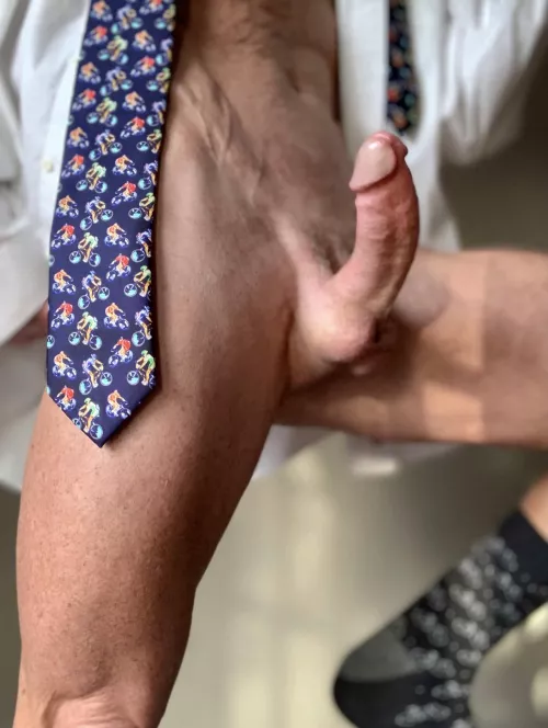 Bicycle theme tie and socks. Let’s ride [55]