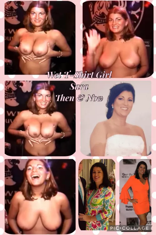 Big Boob Spring Break Girl, Sara’s Then & Now Pics