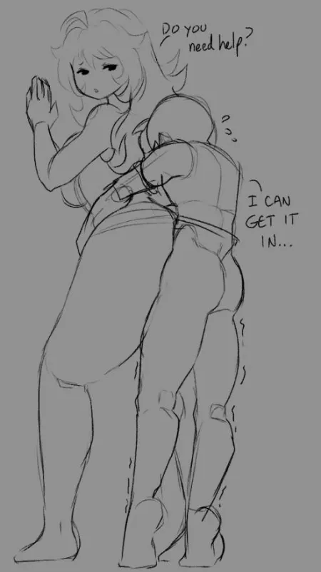 Big gf and smol bf
