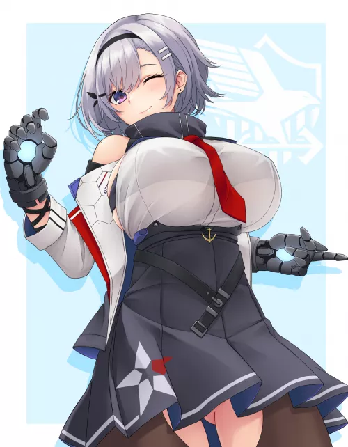 Big Titty Superhero (USS Reno, Azur Lane, Eagle Union Faction)