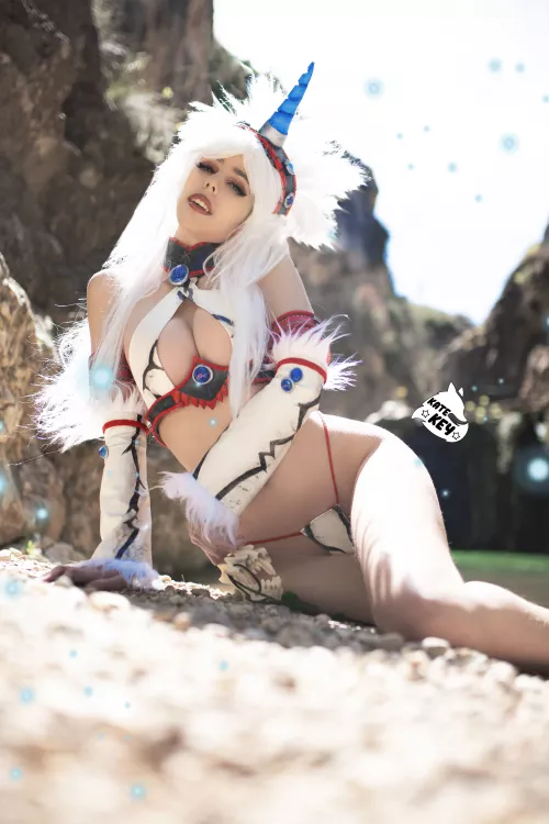 Bikini Kirin from Monster Hunter sexy cosplay by Kate Key