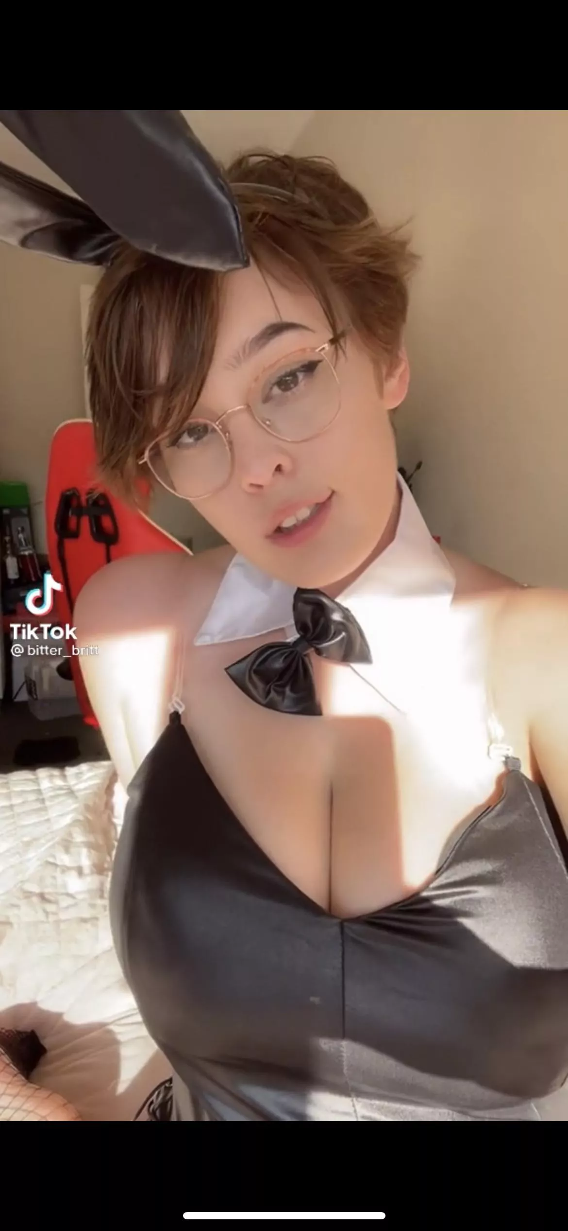 Bitter britt as a sexy bunny