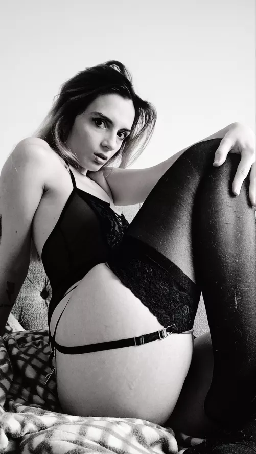 Black and white