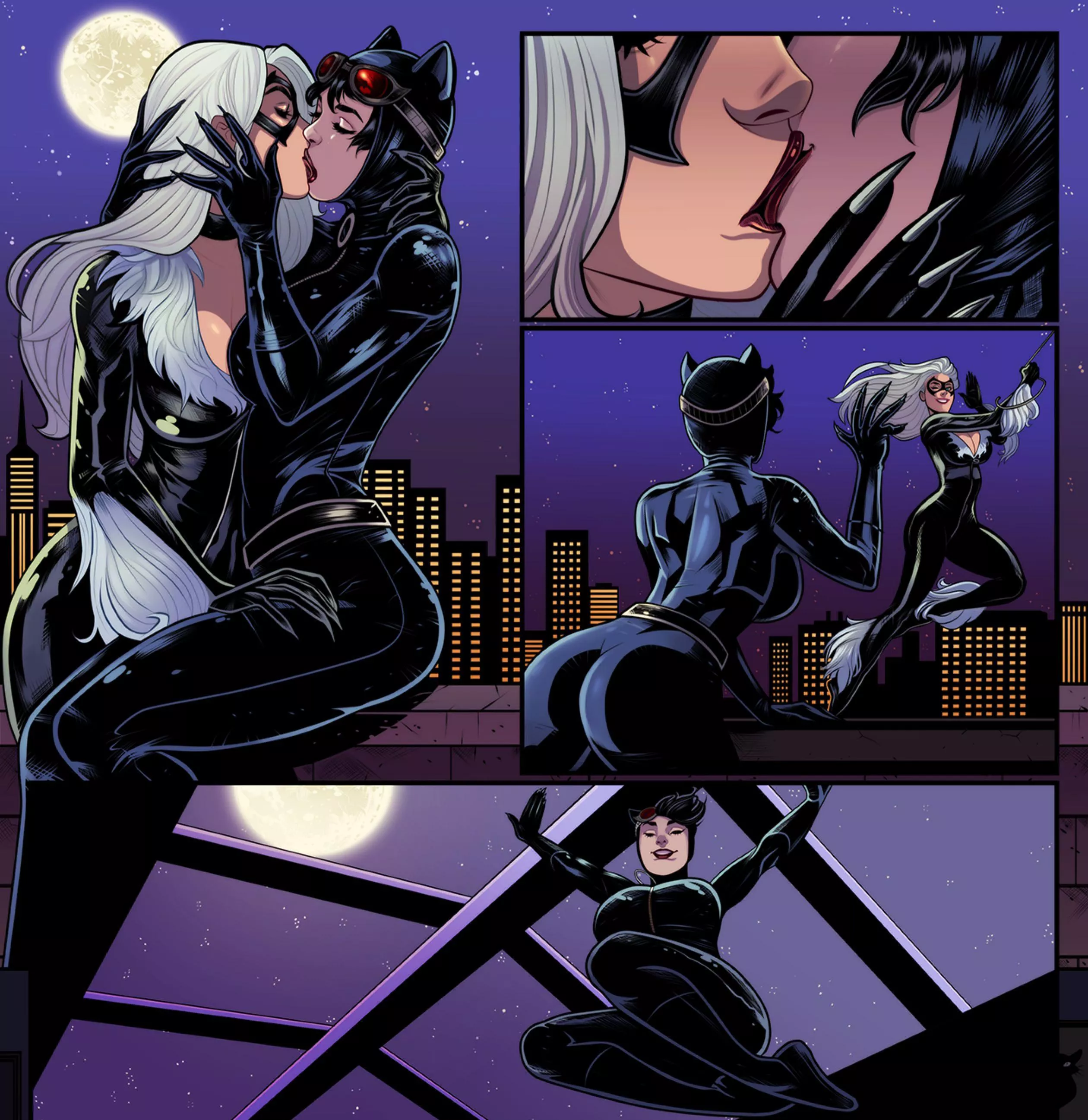Black Widow Catwoman Porn - Black Cat and Catwoman (Ramartwork) [Marvel and DC Comics] nudes by  itselectric124
