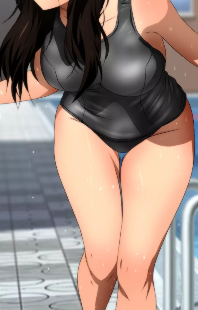 Black Competition Swimsuit