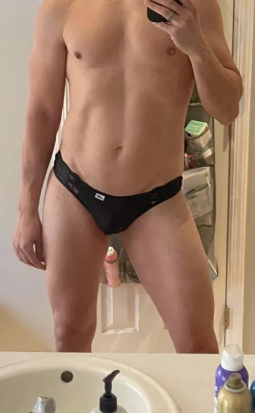 black lace panty Friday