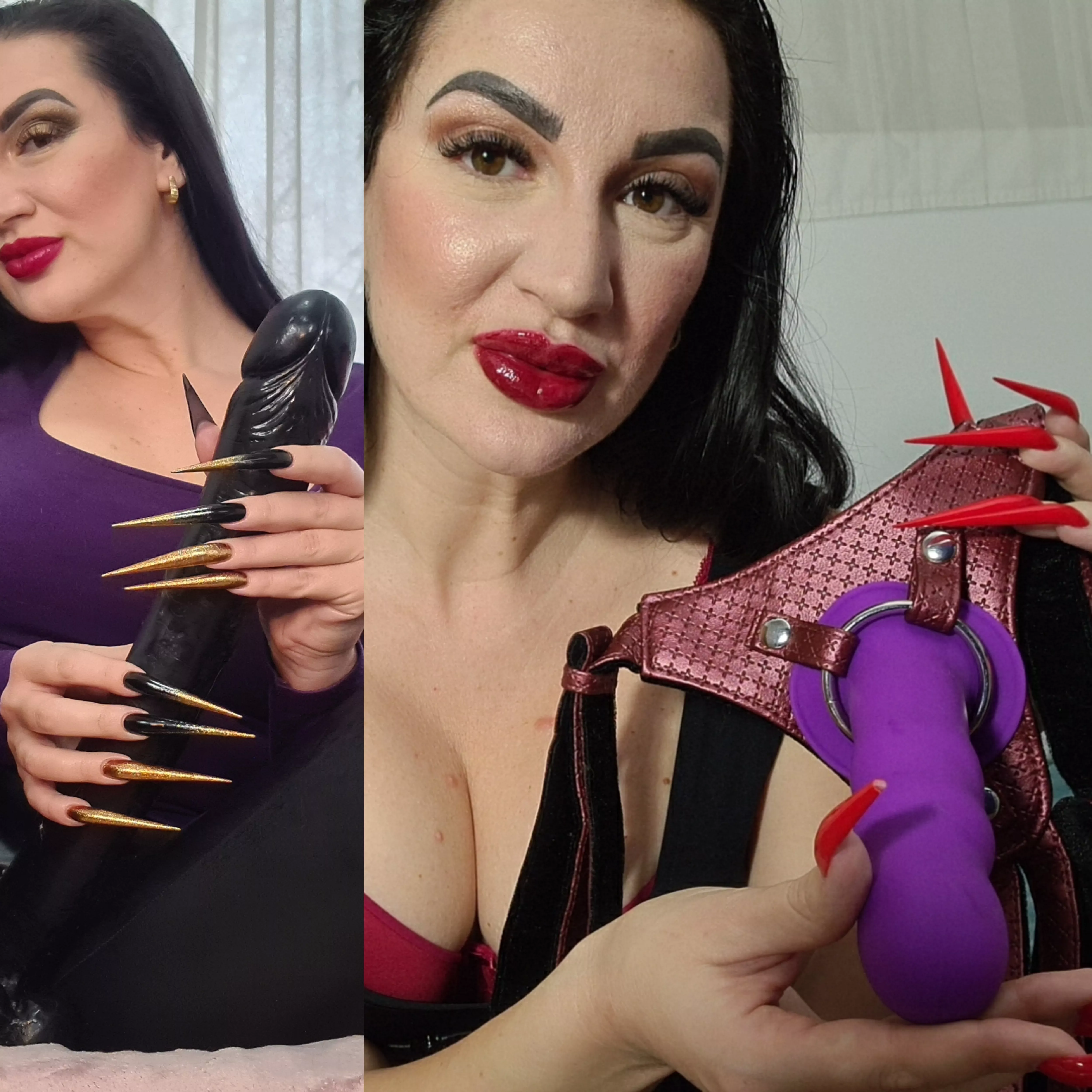 Black or purple? ⚫🟣🤏💦