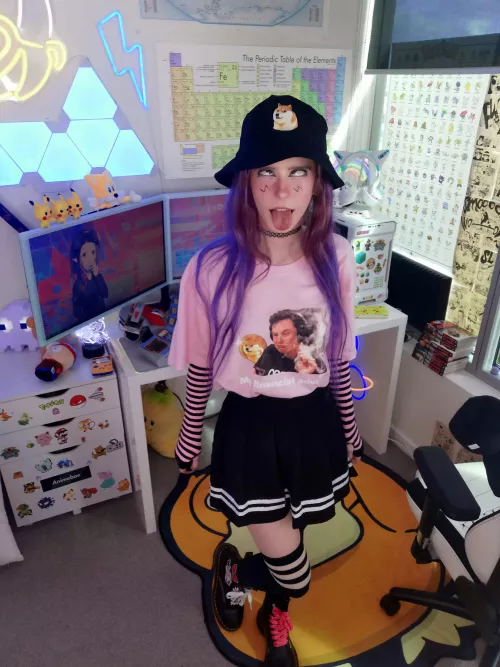 black thigh highs BONK! 🐶🌸