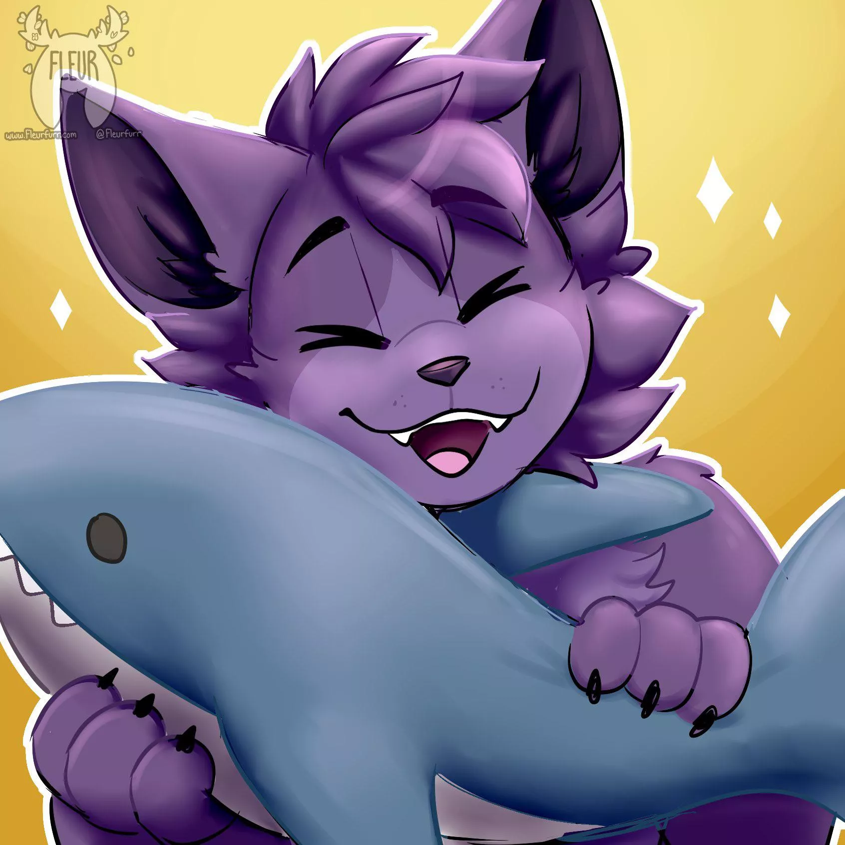 BLAHAJ!!! (Art by me: @Fleurfurr on Twitter)