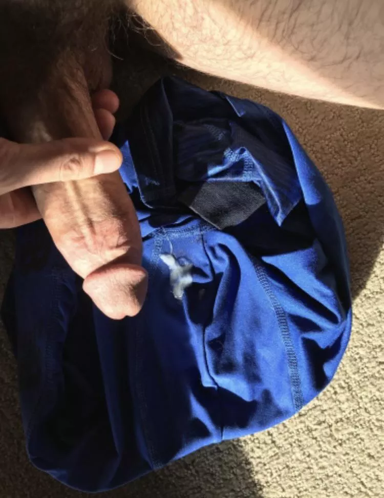 Blew my load all over my boxers