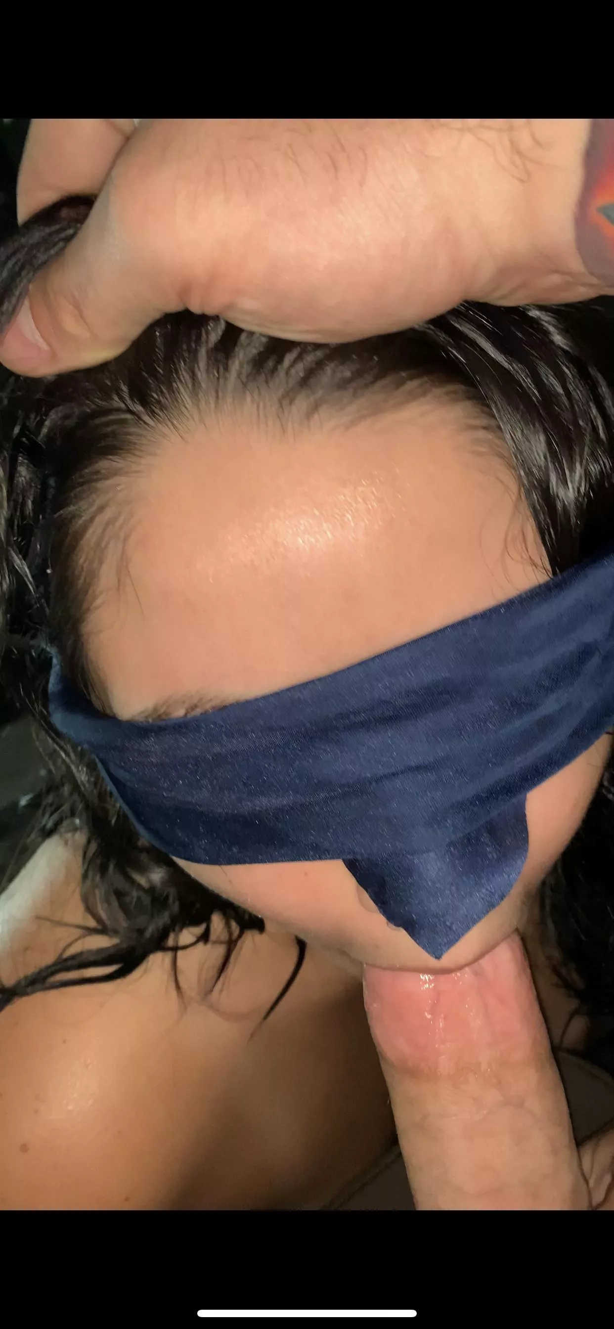 Blind folded and gagged with daddies cock 🤤 OC