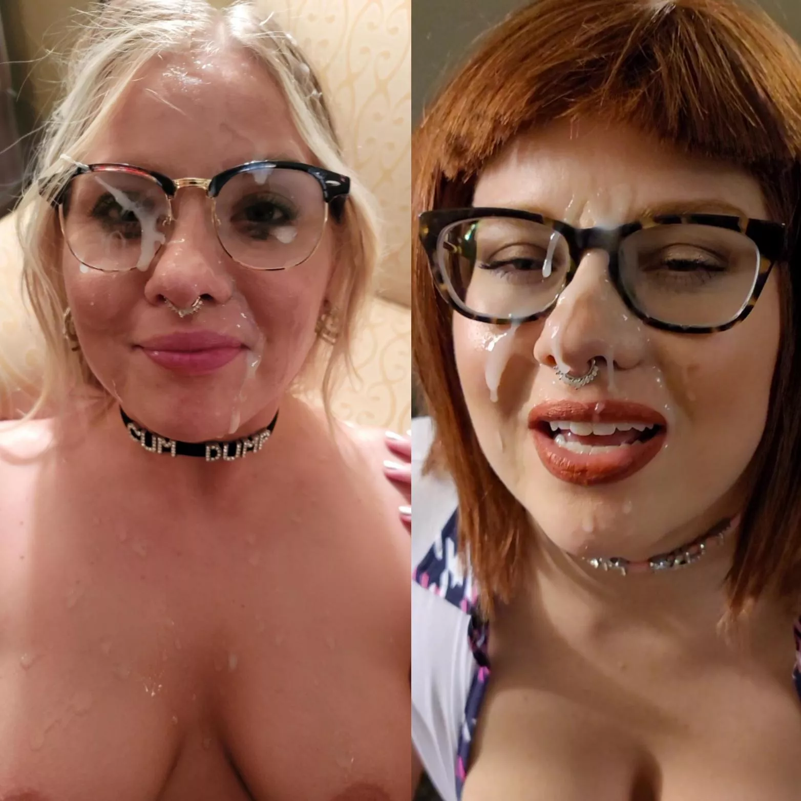 Blonde or red for her next bukkake?