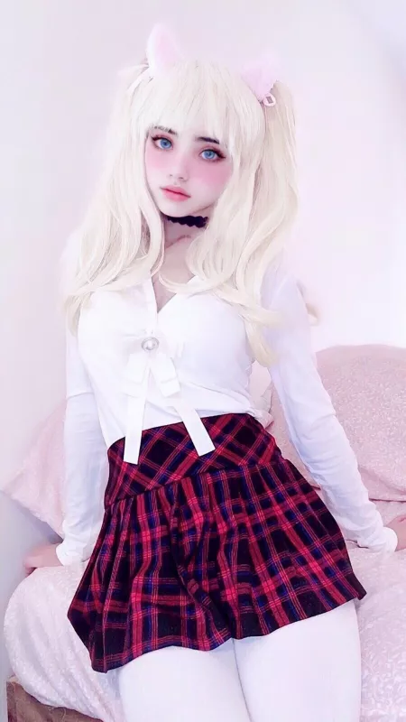 blonde pigtails 🤍