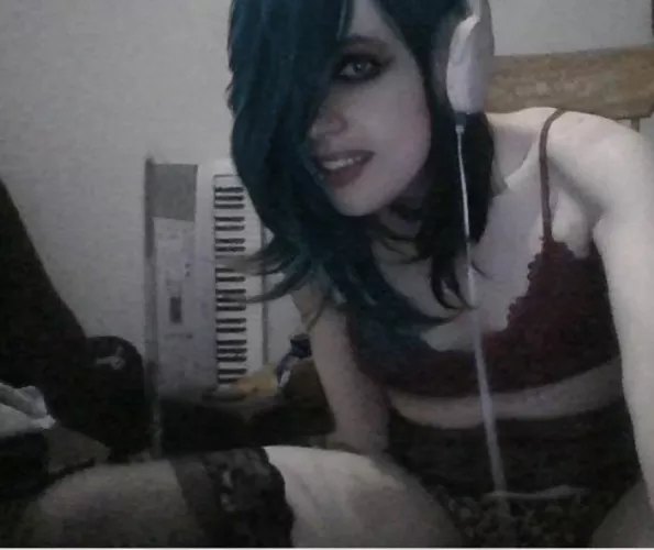 blue haired sissy slut