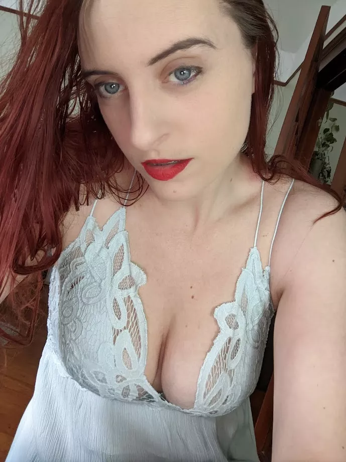 Blue lace summer dress