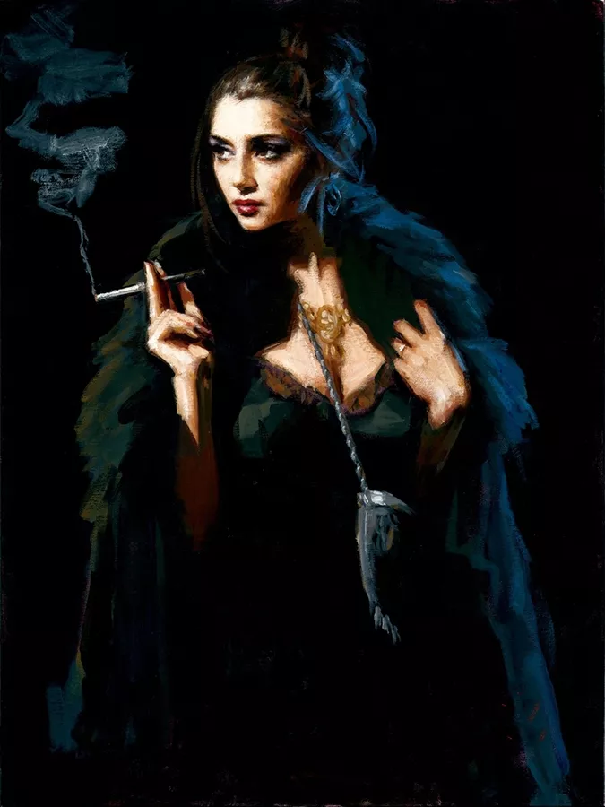 Blue Rabbit, by Argentine painter Fabian Perez (2013) Blue Rabbit, by Argentine painter Fabian Perez (2013)