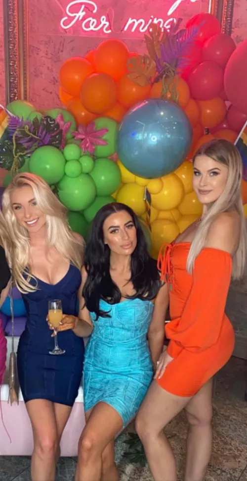 Blue turquoise orange