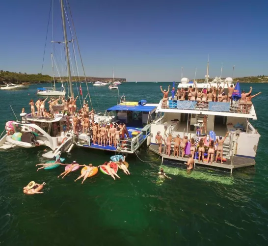 Boats gathering - Get Naked Australia
