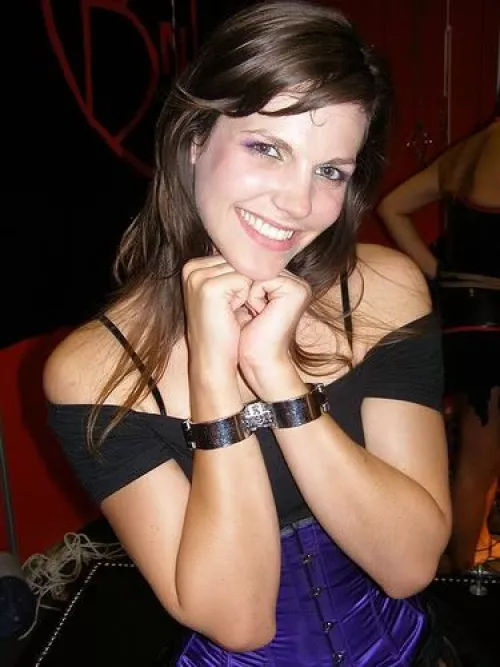 Bobbi cute in handcuffs