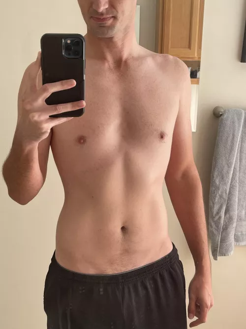 Body by beer and yoga.