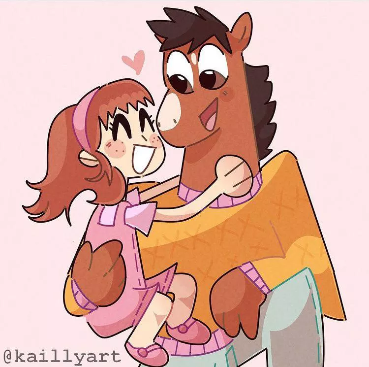 Bojack and Sarah from the Netflix series’s bojack horseman 🐴