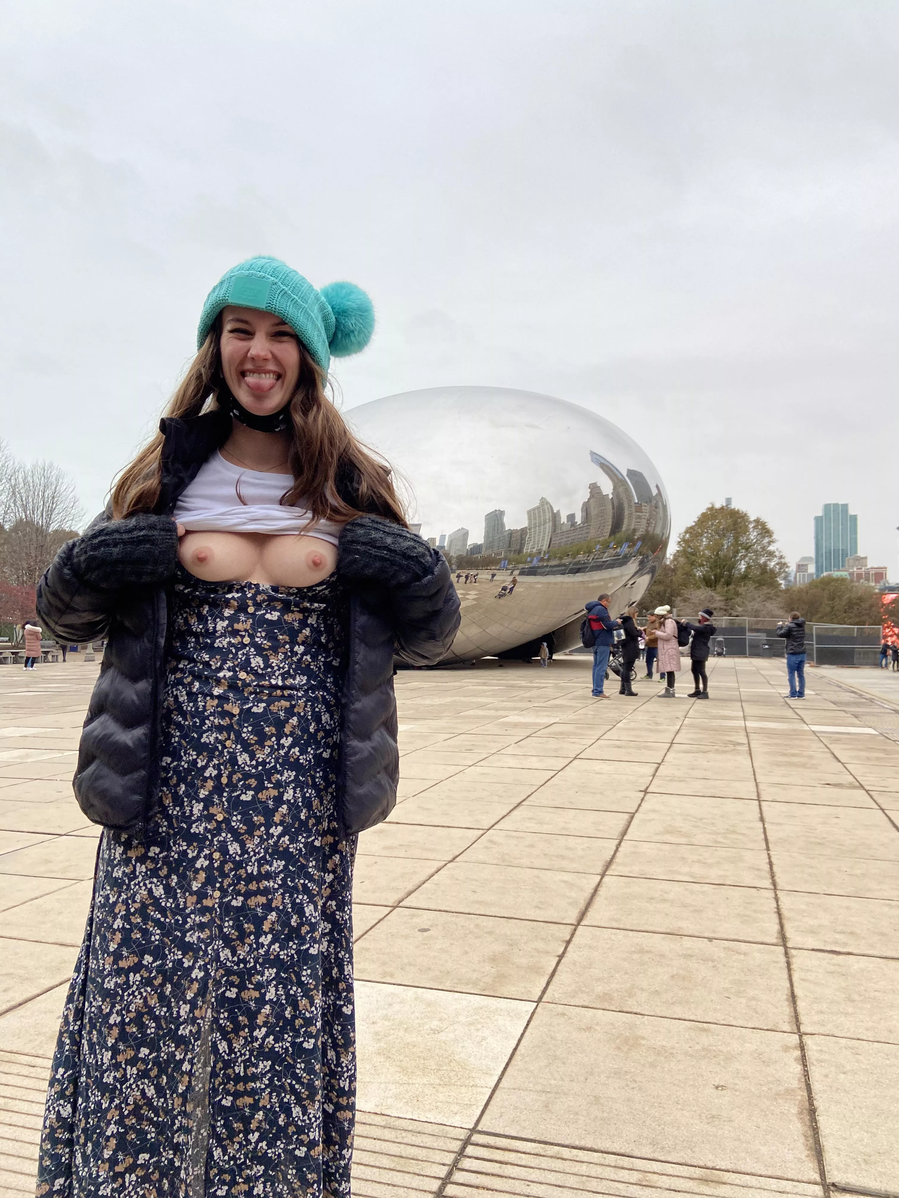 Boobs at The Bean