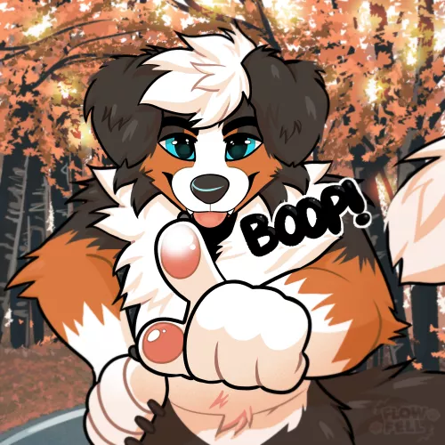 Boop!//art by me @flowfells on twitter