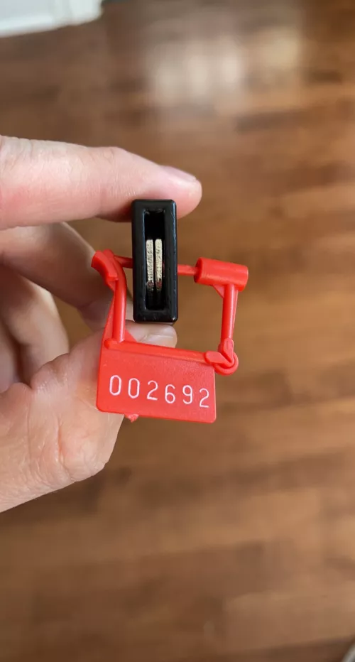 Both keys locked up with a numbered seal while my wife is on a second date today. 🥰