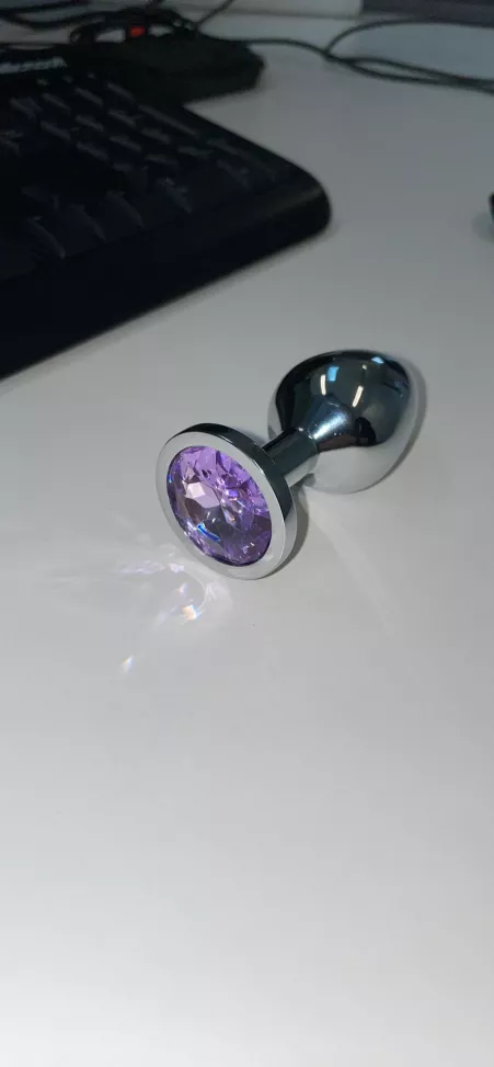 Bought myself a new buttplug today! Hopefully itβll look cute in my tight ass with my panties on and my hard cock dripping! π