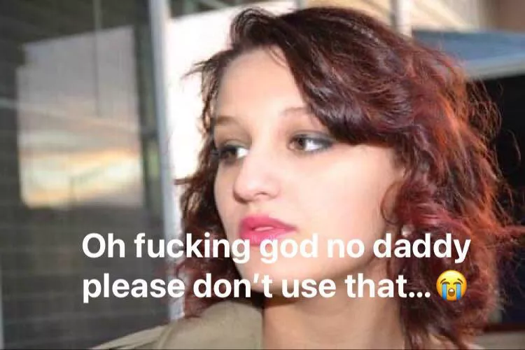 Boys what’s daddy grabbing that she’s so afraid of?