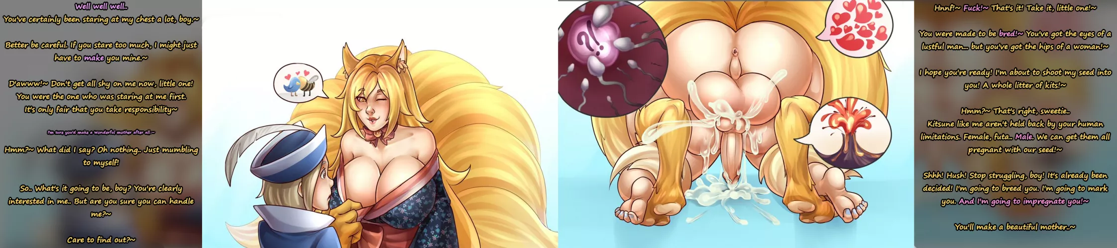 Breeding with a Kitsune [Breeding] [Mpreg] (Artist: Cuti_chan)