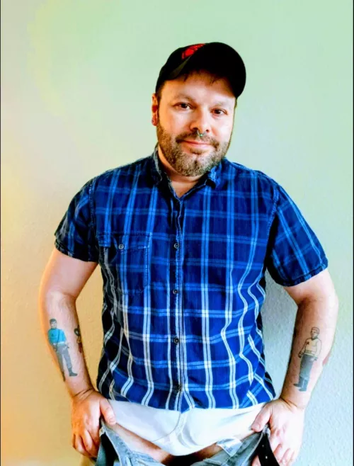 Briefs, Ballcap and One of My Favorite Shirts.