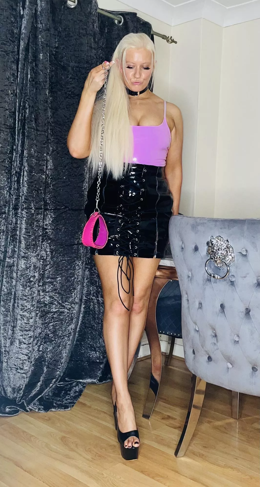 Bringing that perfect mix of sugar and spice for a sexy slave sesh Bringing that perfect mix of sugar and spice for a sexy slave sesh