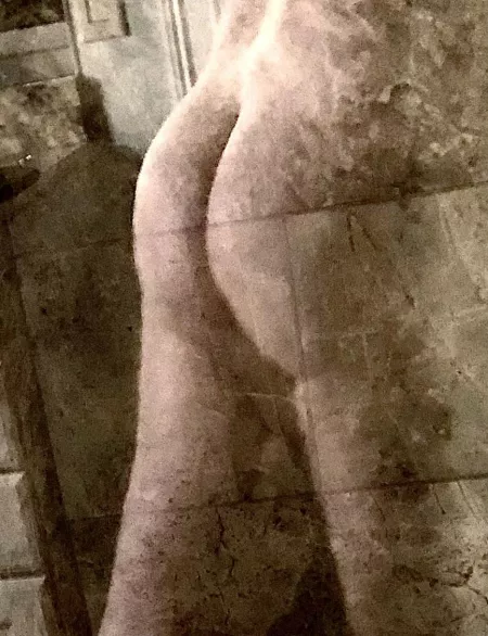 Bubble in the shower glass