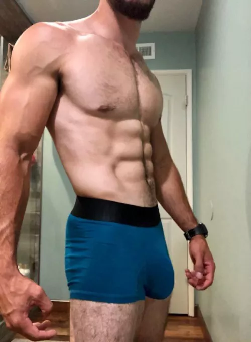 Bulging before shower