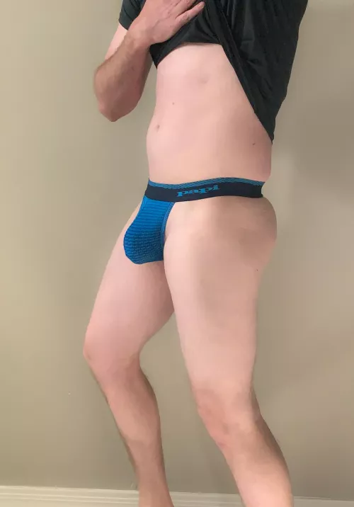 Bulging in my new thong
