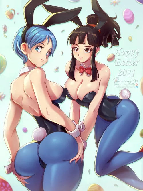 Bunnies Bulma & Chi-Chi (jammeryx)