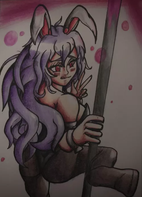 Bunny suit wearing Reisen (OC)