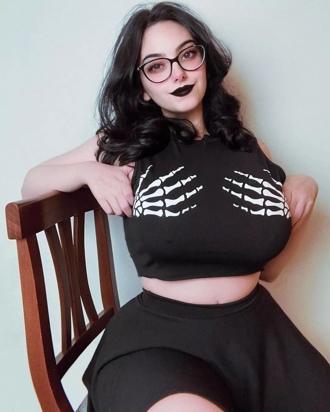 Busty with glasses