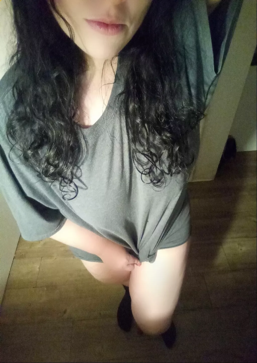 Busy mom in my night shirt, ready to climb into bed (35)