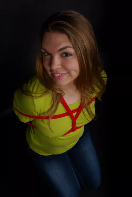 But was she still smiling when the top got ripped?