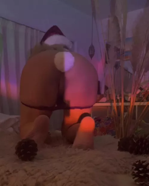 Butt plug to match my Santa hat 🤶