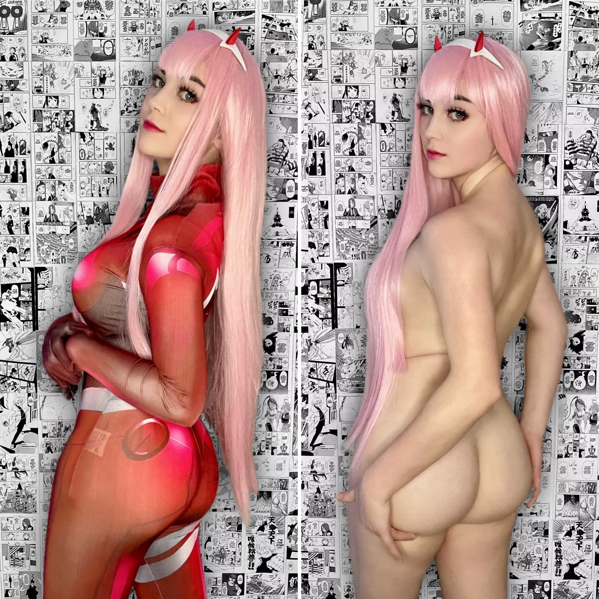 Buttercupcosplays as Zero two (on/off)