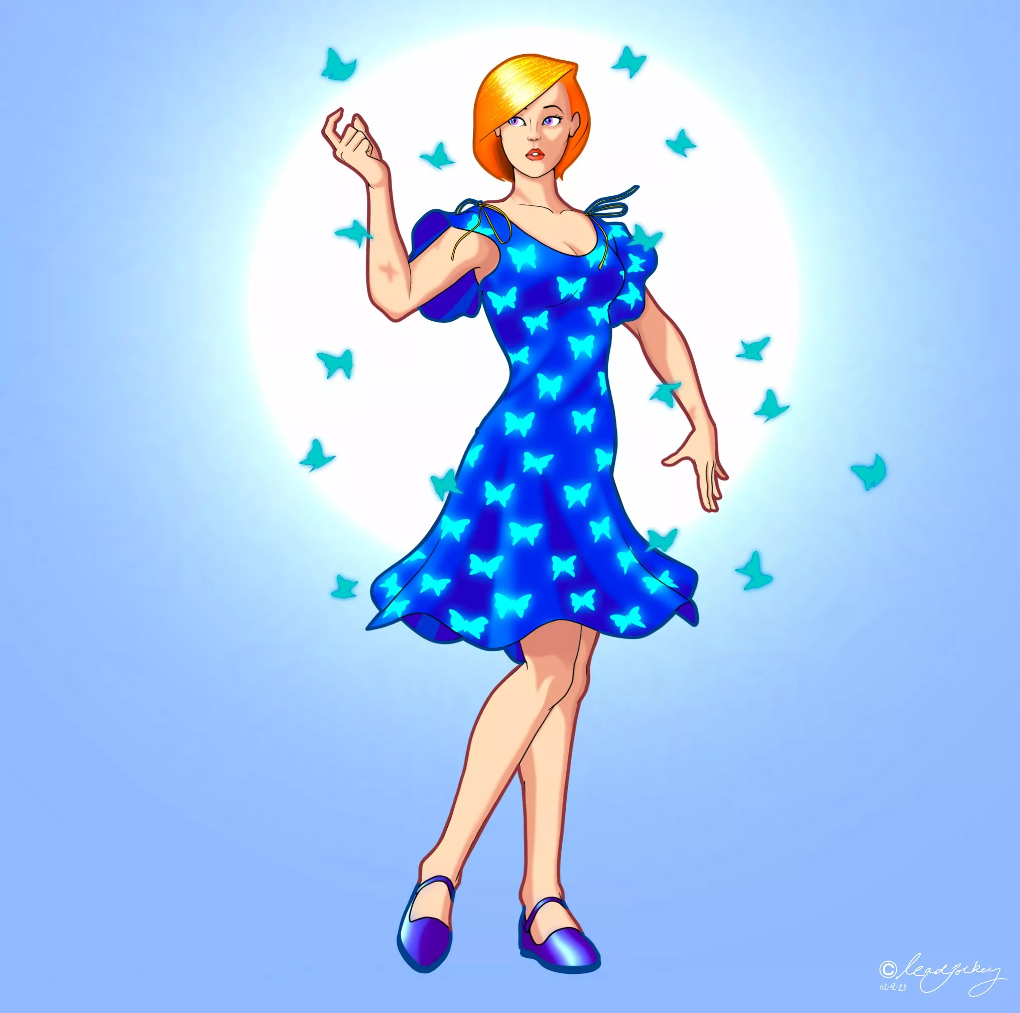 'Butterfly Girl', Me, Digital, 2021 'Butterfly Girl', Me, Digital, 2021