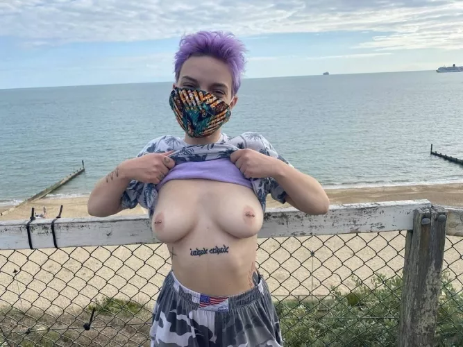 By the beach