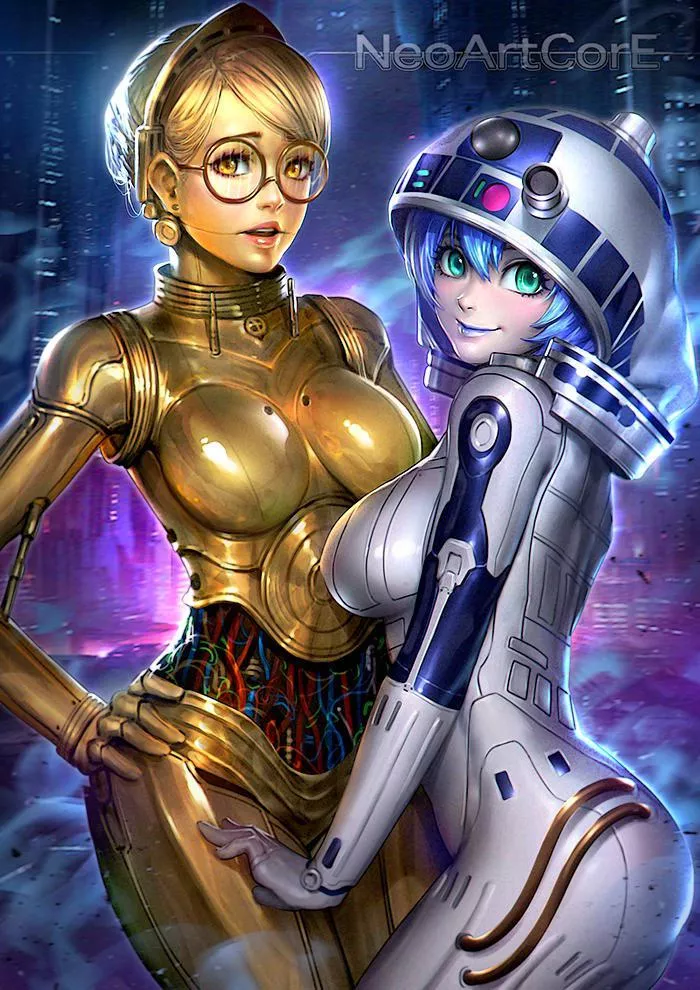 C3PO and R2D2 by NeoArtCorE (2015) C3PO and R2D2 by NeoArtCorE (2015)