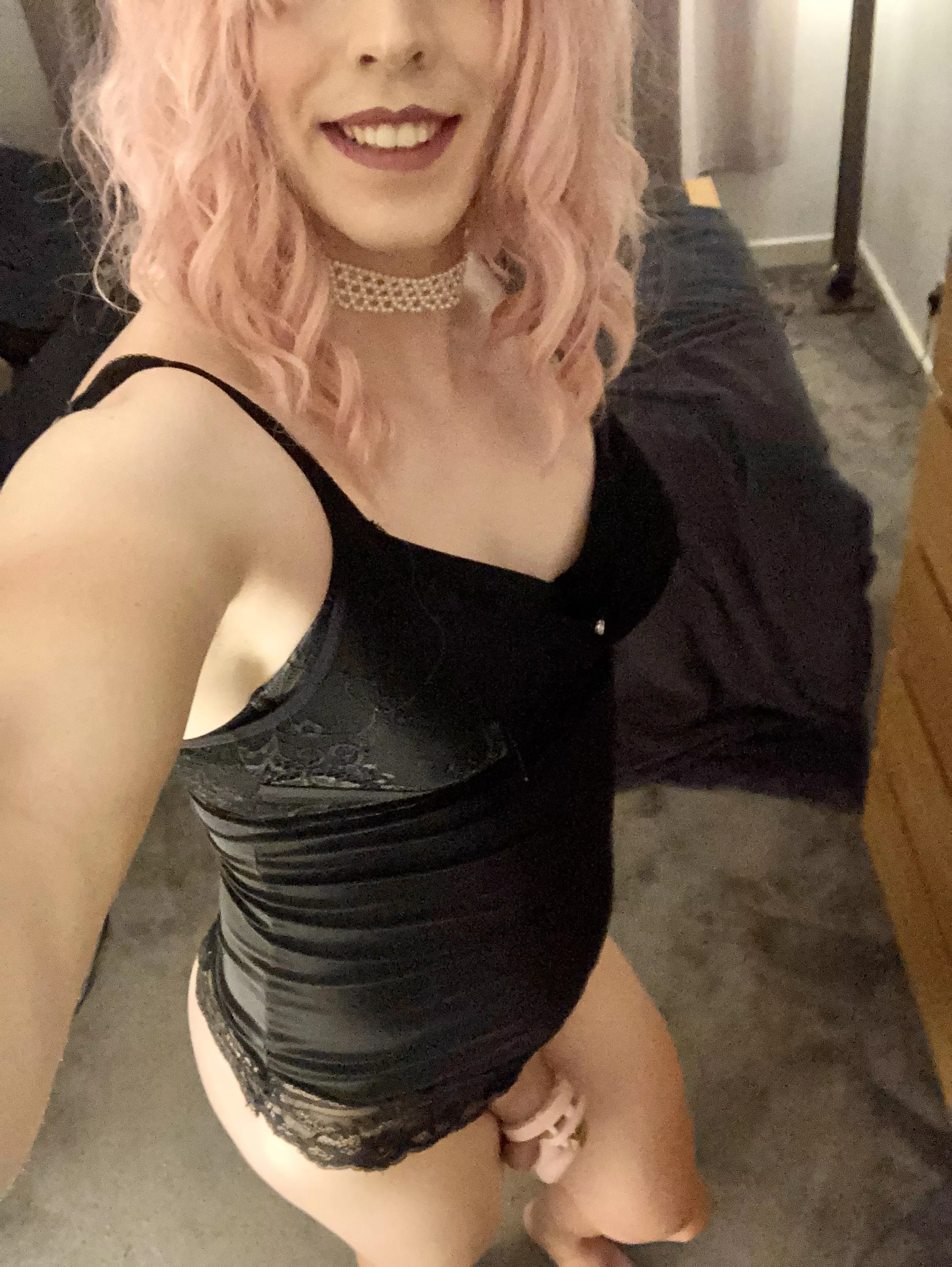 Caged & feminized, just how i like her. Itโs not even forced anymore. I think i done a good job with my hubby, donโt you?๐ Caged & feminized, just how i like her. Itโs not even forced anymore. I think i done a good job with my hubby, donโt you?๐