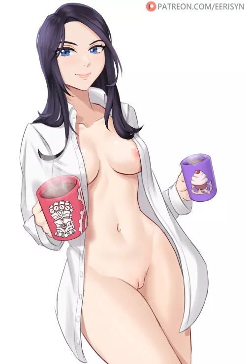 Caitlyn morning coffee (Eerisyn) [League of Legends]