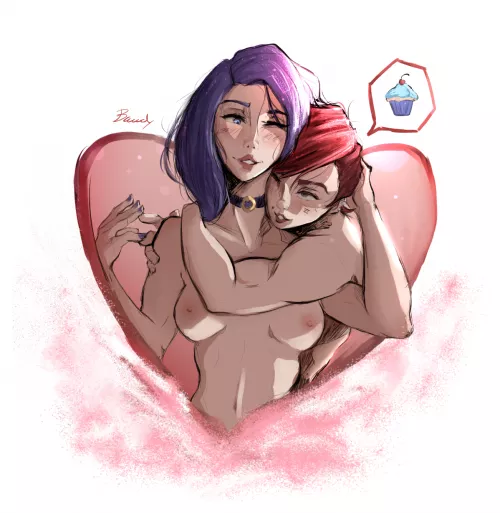 Caitlyn & Vi Hug (BawdyArt) [Arcane]